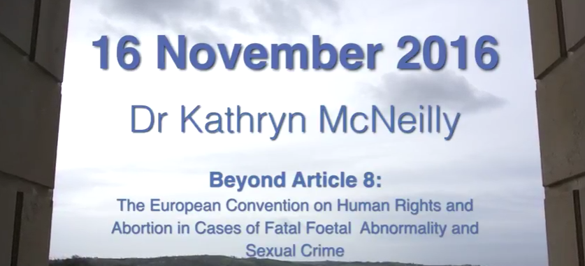 Dr Kathryn McNeill's talk to the Northern Ireland Assembly